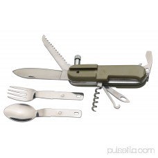 Outdoor Foldable 9 in 1 Utensil Set Stainless Steel Multi-function Hiking Camping Pocket Fork Spoon Knife Set 555696815